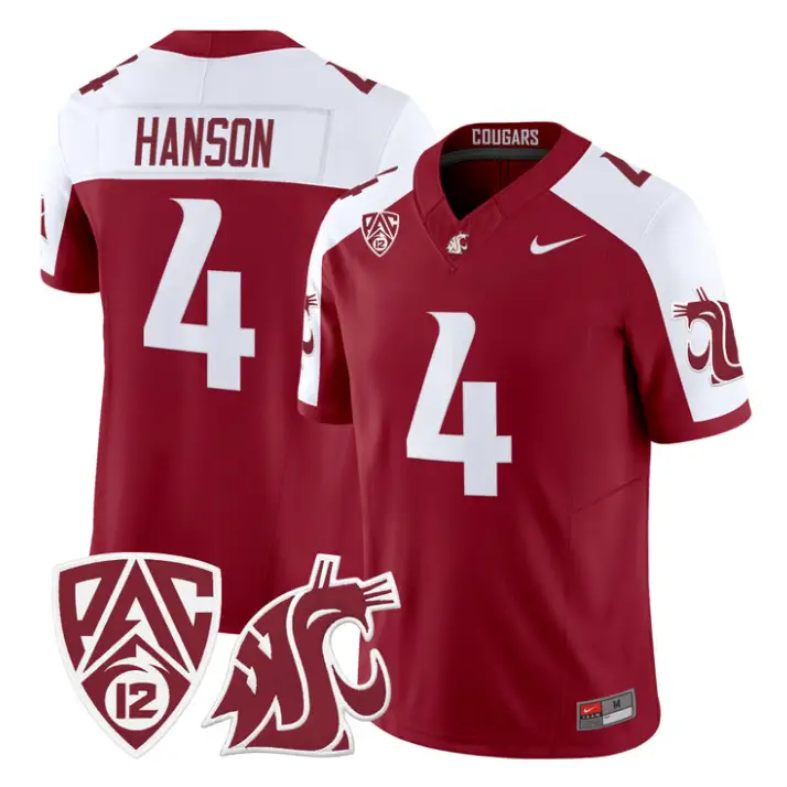 Jason Hanson Jersey #4 Washington State Cougars 2026 Vapor Stitched by My Store NCAA Football Jerseys