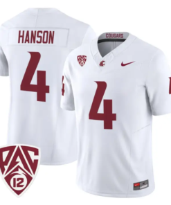 Jason Hanson Jersey #4 Washington State Cougars 2026 Vapor Stitched by My Store NCAA Football Jerseys