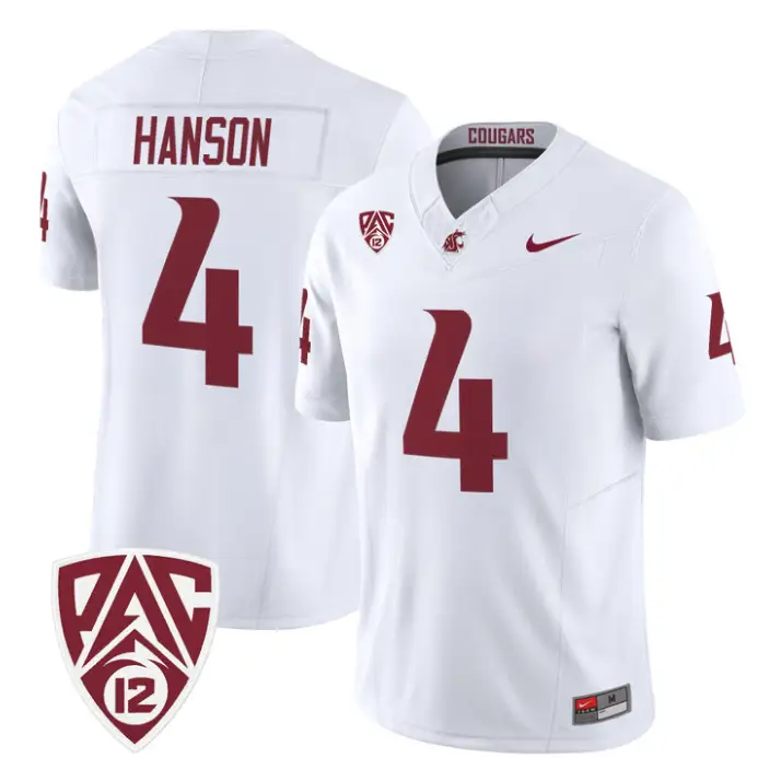 Jason Hanson Jersey #4 Washington State Cougars 2026 Vapor Stitched by My Store NCAA Football Jerseys