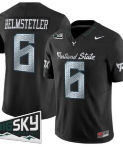Jaxton Helmstetler Jersey #6 Portland State Vikings 2026 Limited Stitched by My Store NCAA Football Jerseys
