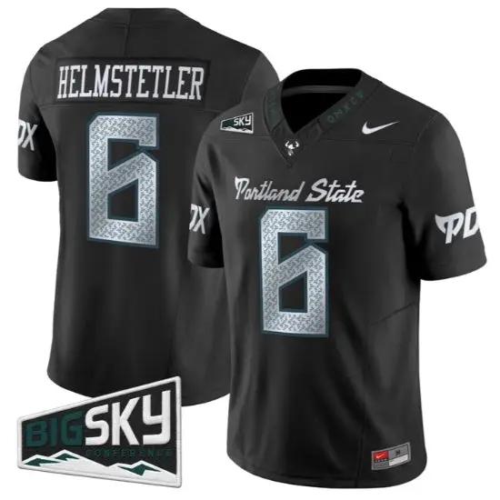 Jaxton Helmstetler Jersey #6 Portland State Vikings 2026 Limited Stitched by My Store NCAA Football Jerseys