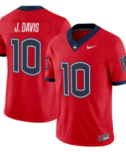 Jayden Davis Jersey #10 UConn Huskies 2026 Vapor Limited Football All Stitched by My Store NCAA Football Jerseys