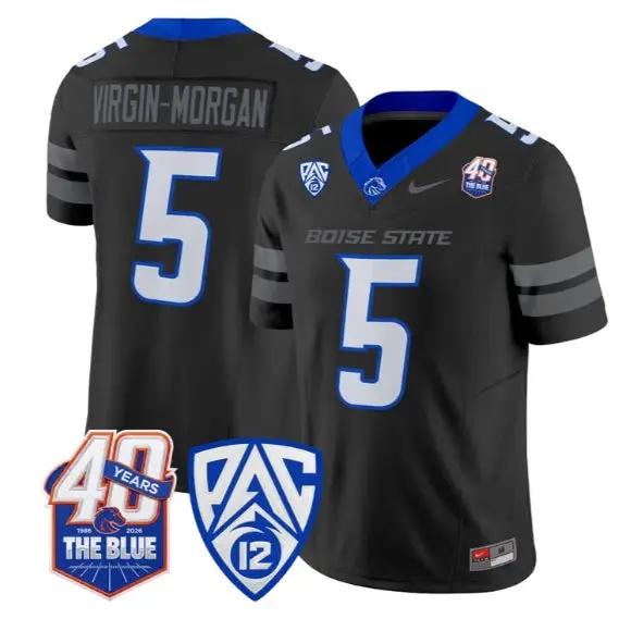 Jayden Virgin-Morgan Jersey #5 Boise State Broncos 2026 All Stitched by My Store NCAA Football Jerseys