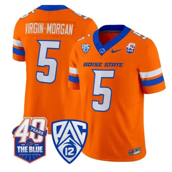 Jayden Virgin-Morgan Jersey #5 Boise State Broncos 2026 All Stitched by My Store NCAA Football Jerseys