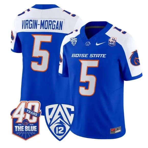 Jayden Virgin-Morgan Jersey #5 Boise State Broncos 2026 All Stitched by My Store NCAA Football Jerseys