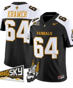 Jerry Kramer #64 Idaho Vandals Jersey 2026 Vapor Limited All Stitched by My Store NCAA Football Jerseys