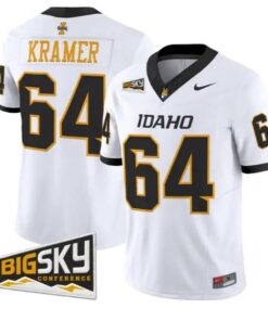 Jerry Kramer #64 Idaho Vandals Jersey 2026 Vapor Limited All Stitched by My Store NCAA Football Jerseys