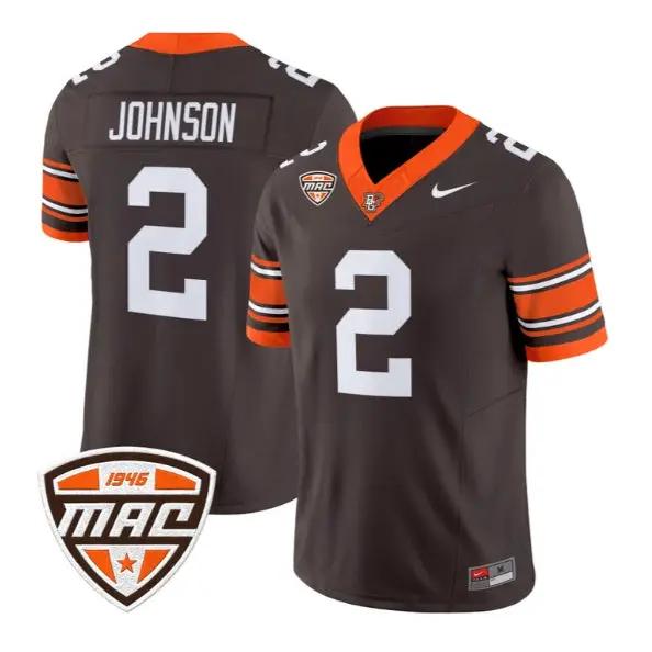 JoJo Johnson #2 Bowling Green Falcons Jersey 2026 Vapor All Stitched by My Store NCAA Football Jerseys