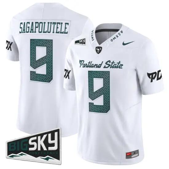 John-Keawe Sagapolutele Jersey #9 Portland State Vikings 2026 All Stitched by My Store NCAA Football Jerseys
