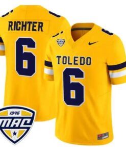 John Alan RichterJersey #6 Toledo Rockets 2026 Vapor Limited Stitched by My Store NCAA Football Jerseys