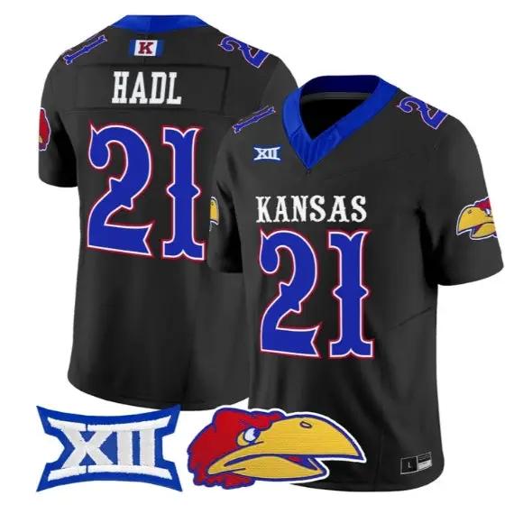 John Hadl Jersey #21 Kansas Jayhawks 2026 Vapor Limited All Stitched by My Store NCAA Football Jerseys