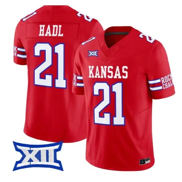 John Hadl Jersey #21 Kansas Jayhawks 2026 Vapor Limited All Stitched by My Store NCAA Football Jerseys