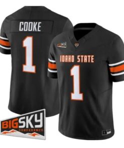 Jordan Cooke Jersey #1 Idaho State Bengals 2026 Limited All Stitched by My Store NCAA Football Jerseys