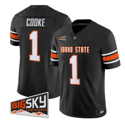 Jordan Cooke Jersey #1 Idaho State Bengals 2026 Limited All Stitched by My Store NCAA Football Jerseys