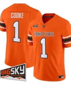 Jordan Cooke Jersey #1 Idaho State Bengals 2026 Limited All Stitched by My Store NCAA Football Jerseys
