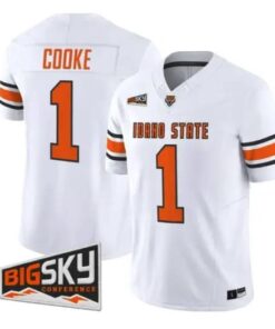 Jordan Cooke Jersey #1 Idaho State Bengals 2026 Limited All Stitched by My Store NCAA Football Jerseys