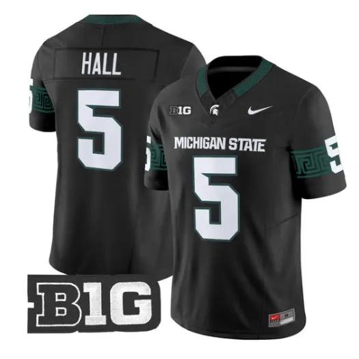 Jordan Hall Jersey #5 Michigan State Spartans 2026 Limited Stitched by My Store NCAA Football Jerseys