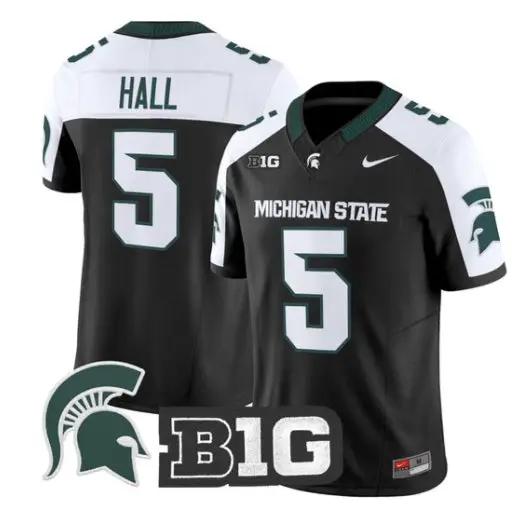 Jordan Hall Jersey #5 Michigan State Spartans 2026 Limited Stitched by My Store NCAA Football Jerseys