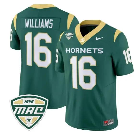Jordan Williams Jersey #16 Sacramento State Hornets 2026 All Stitched by My Store NCAA Football Jerseys