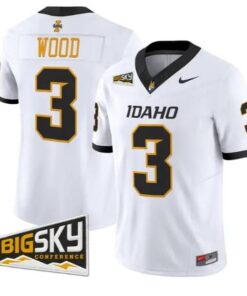 Joshua Wood #3 Idaho Vandals Jersey 2026 Vapor Limited All Stitched by My Store NCAA Football Jerseys