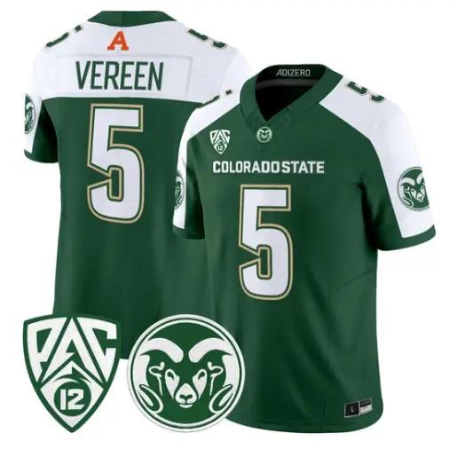 Juice Vereen Jersey #5 Colorado State Rams 2026 Vapor All Stitched by My Store NCAA Football Jerseys