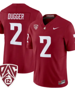 Julian Dugger Jersey #2 Washington State Cougars 2026 Vapor Stitched by My Store NCAA Football Jerseys