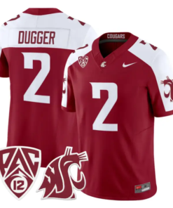 Julian Dugger Jersey #2 Washington State Cougars 2026 Vapor Stitched by My Store NCAA Football Jerseys
