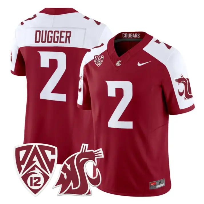 Julian Dugger Jersey #2 Washington State Cougars 2026 Vapor Stitched by My Store NCAA Football Jerseys