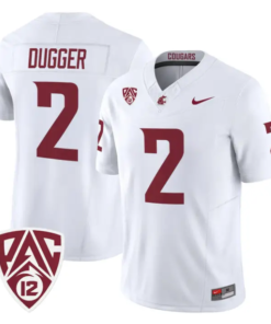 Julian Dugger Jersey #2 Washington State Cougars 2026 Vapor Stitched by My Store NCAA Football Jerseys