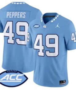 Julius Peppers Jersey #49 North Carolina Tar Heels 2026 All Stitched by My Store NCAA Football Jerseys