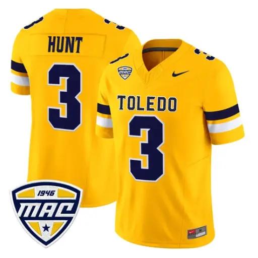 Kareem Hunt Jersey #3 Toledo Rockets 2026 Vapor Limited All Stitched by My Store NCAA Football Jerseys