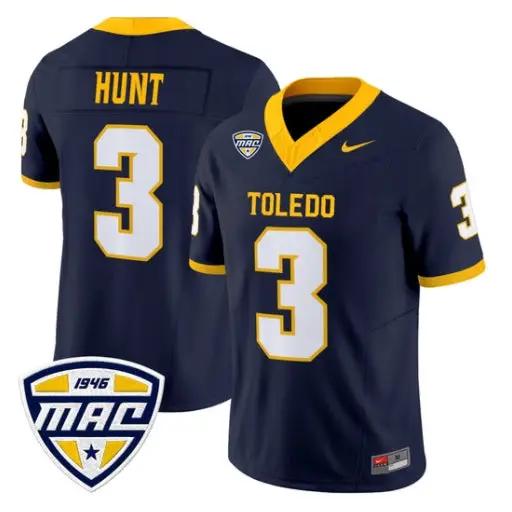 Kareem Hunt Jersey #3 Toledo Rockets 2026 Vapor Limited All Stitched by My Store NCAA Football Jerseys