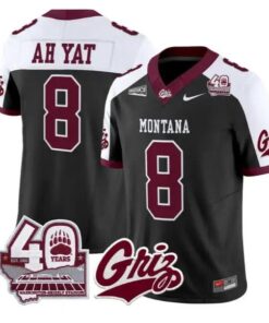Keali'i Ah Yat Jersey #8 Montana Grizzlies 2026 Limited All Stitched by My Store NCAA Football Jerseys