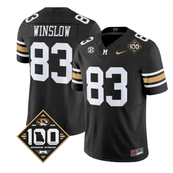 Kellen Winslow Jersey #83 Missouri Tigers 100th Anniversary 2026 Vapor Stitched by My Store NCAA Football Jerseys