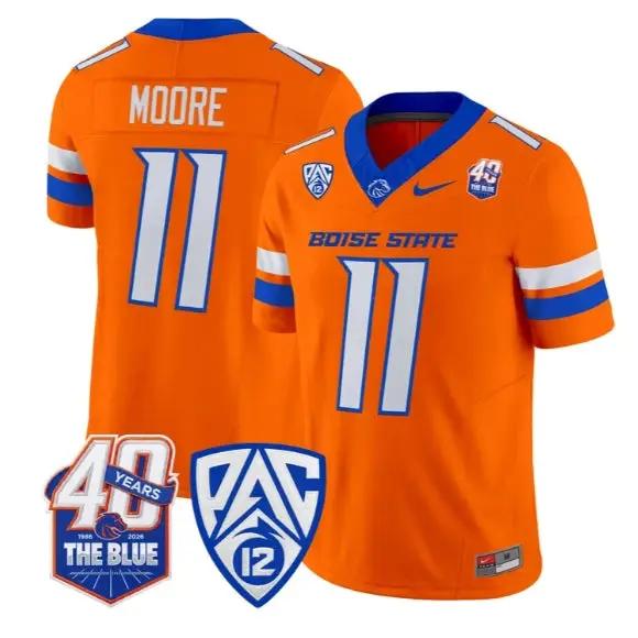 Kellen Moore Jersey #11 Boise State Broncos 2026 Limited Stitched by My Store NCAA Football Jerseys