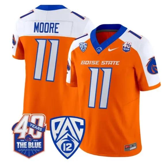 Kellen Moore Jersey #11 Boise State Broncos 2026 Limited Stitched by My Store NCAA Football Jerseys