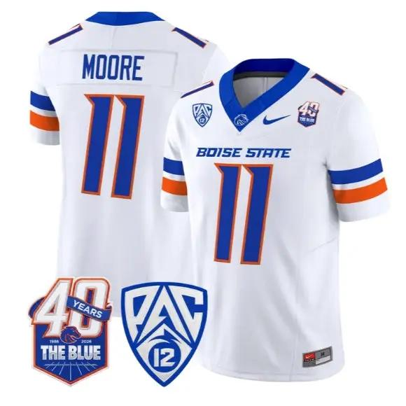 Kellen Moore Jersey #11 Boise State Broncos 2026 Limited Stitched by My Store NCAA Football Jerseys