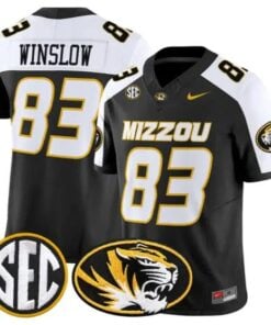 Kellen Winslow #83 Missouri Tigers Jersey 2026 Vapor Limited Stitched by My Store NCAA Football Jerseys