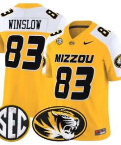 Kellen Winslow #83 Missouri Tigers Jersey 2026 Vapor Limited Stitched by My Store NCAA Football Jerseys