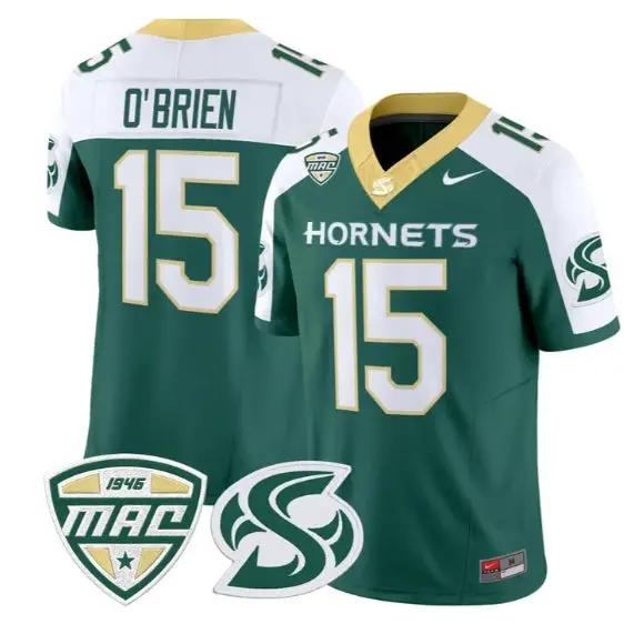 Ken O'Brien Jersey #15 Sacramento State Hornets 2026 Vapor Stitched by My Store NCAA Football Jerseys