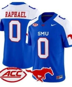 Kendrick Raphael Jersey #0 SMU Mustangs 2026 Vapor Limited Stitched by My Store NCAA Football Jerseys