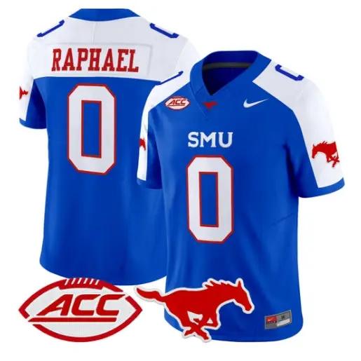 Kendrick Raphael Jersey #0 SMU Mustangs 2026 Vapor Limited Stitched by My Store NCAA Football Jerseys