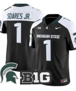 Kenny Soares Jr Jersey #1 Michigan State Spartans 2026 All Stitched by My Store NCAA Football Jerseys