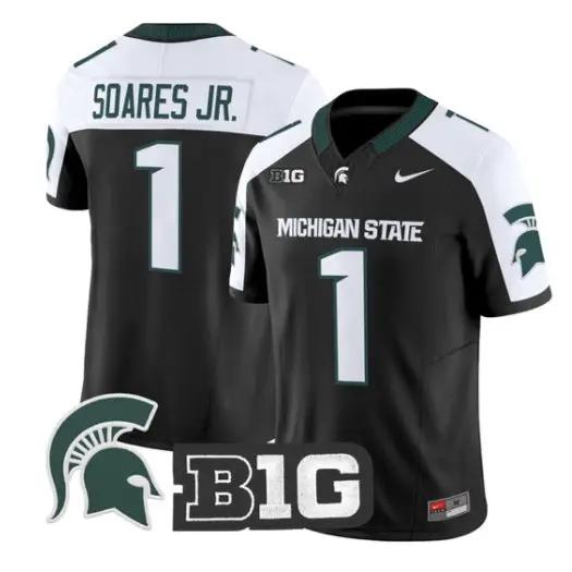 Kenny Soares Jr Jersey #1 Michigan State Spartans 2026 All Stitched by My Store NCAA Football Jerseys