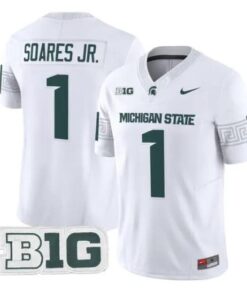 Kenny Soares Jr Jersey #1 Michigan State Spartans 2026 All Stitched by My Store NCAA Football Jerseys