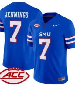 Kevin Jennings Jersey #7 SMU Mustangs 2026 Vapor Limited All Stitched by My Store NCAA Football Jerseys