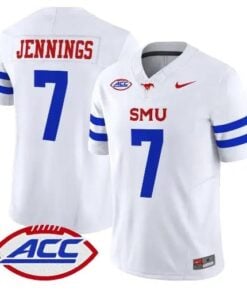 Kevin Jennings Jersey #7 SMU Mustangs 2026 Vapor Limited All Stitched by My Store NCAA Football Jerseys