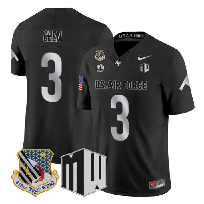 Kyle Chen Jersey #3 Air Force Falcons 2026 Vapor Limited All Stitched by My Store NCAA Football Jerseys