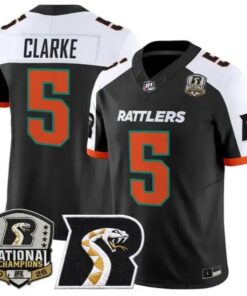 Kymani Clarke Jersey #5 Arizona Rattlers 2026 National Patch Stitched by My Store NCAA Football Jerseys