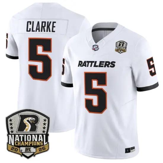 Kymani Clarke Jersey #5 Arizona Rattlers 2026 National Patch Stitched by My Store NCAA Football Jerseys